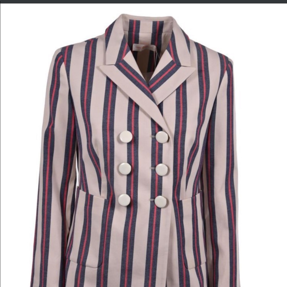 TORY BURCH Striped Chester Blazer Size 0 - NWT